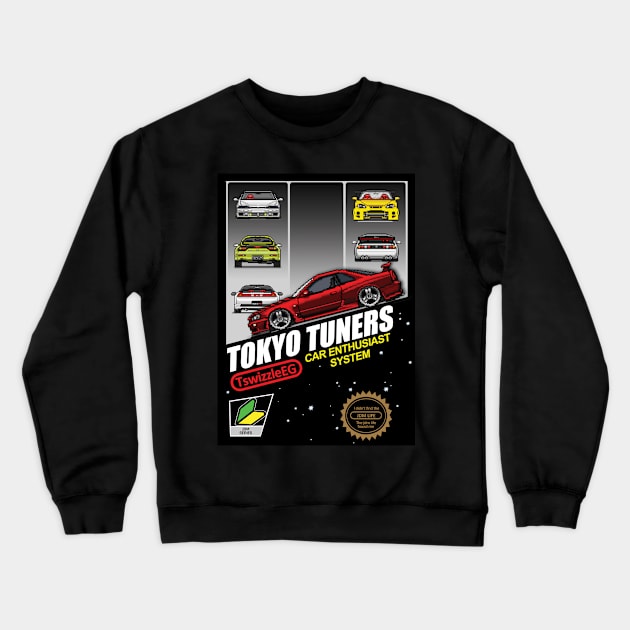 Tokyo Tuners Crewneck Sweatshirt by hoddynoddy